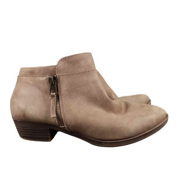 Maurices Shoes Womens 7 Ankle Booties Casual Fashion Side Zip Boot Block Heel - Picture 1 of 12